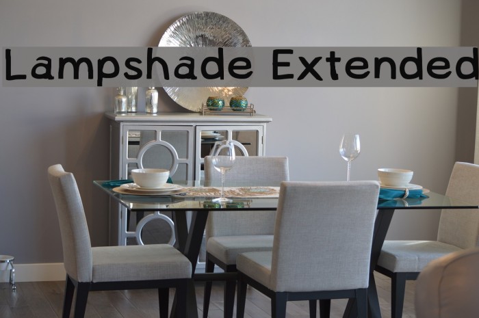 Lampshade Extended Font examples