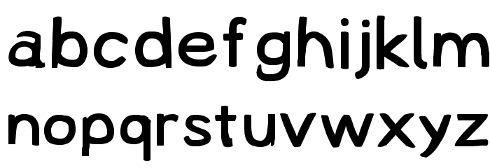 Lampshade Extended Font LOWERCASE