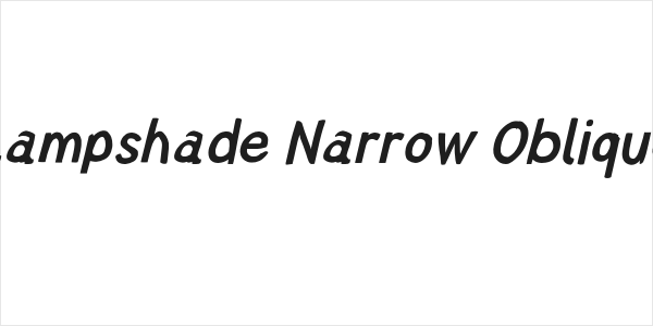 Lampshade Narrow Oblique Logo