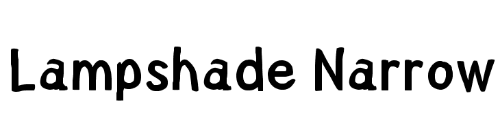 Lampshade Narrow フォント