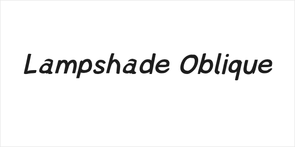 Lampshade Oblique Logo