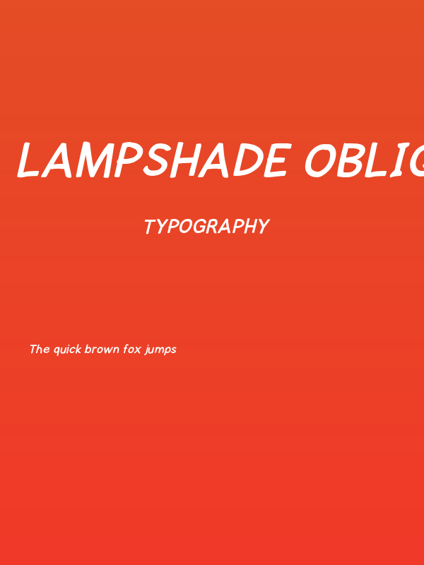 Lampshade Oblique Poster