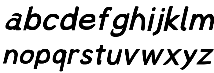 Lampshade Oblique フォント 小文字