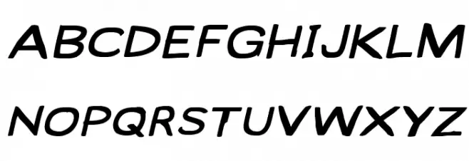 Lampshade SuperExtended Oblique フォント 大文字
