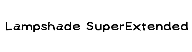 Lampshade SuperExtended फ़ॉन्ट