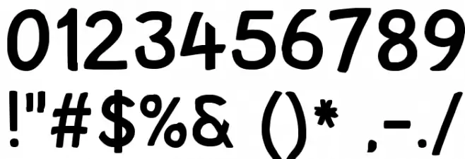 Lampshade Font OTHER CHARS