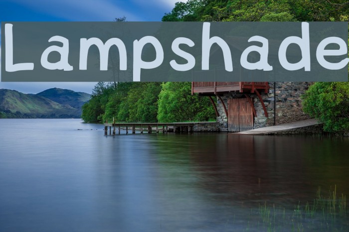 Lampshade Font examples