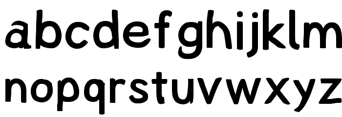Lampshade Font LOWERCASE