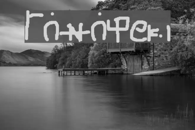 Lanarski Font examples