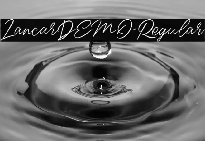 LancarDEMO-Regular Font examples