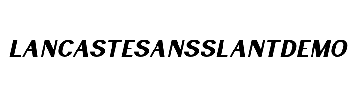 LancasteSansSlantDemo  لخطوط تنزيل