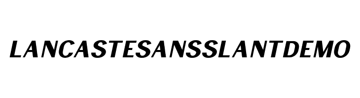 LancasteSansSlantDemo  Frei Schriftart Herunterladen