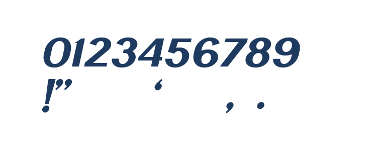 LancasteSansSlantDemo Other Characters