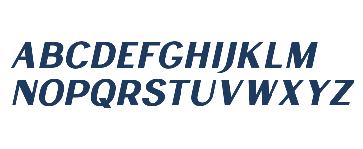 LancasteSansSlantDemo Lowercase