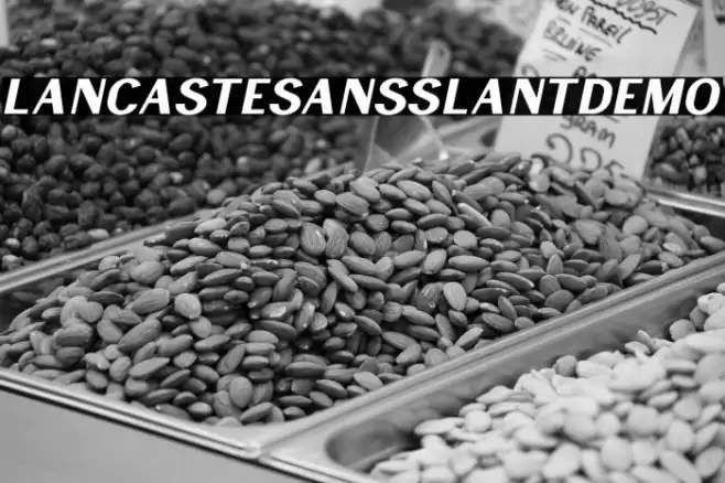 LancasteSansSlantDemo Font examples