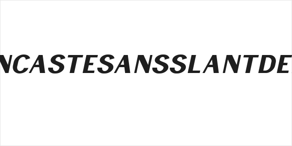 LancasteSansSlantDemo Logo