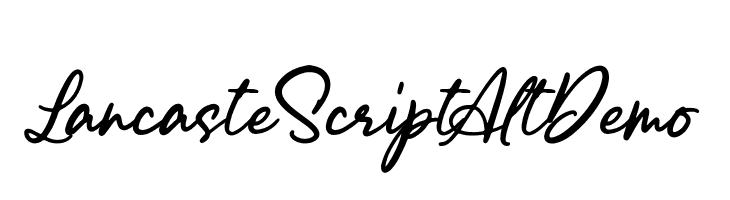 LancasteScriptAltDemo  Скачать бесплатные шрифты
