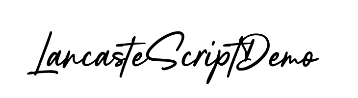 LancasteScriptDemo  Frei Schriftart Herunterladen