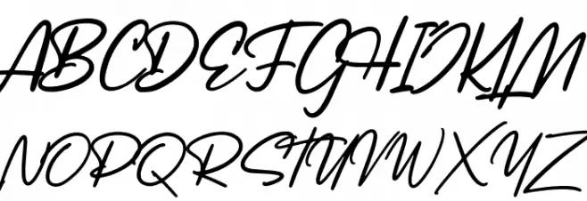 LancasteScriptDemo 字体 大写