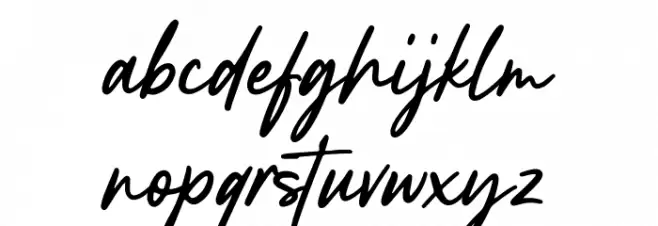 LancasteScriptDemo Fonte MINÚSCULAS