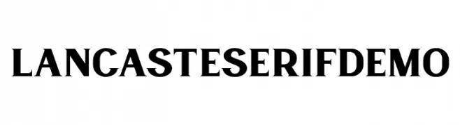 LancasteSerifDemo  フリーフォントのダウンロード