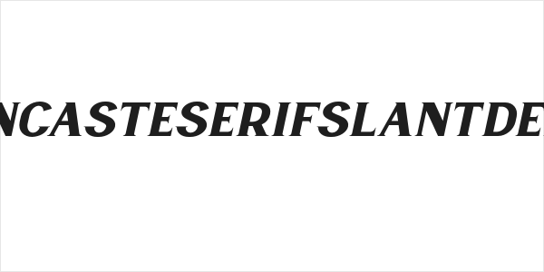 LancasteSerifSlantDemo Logo