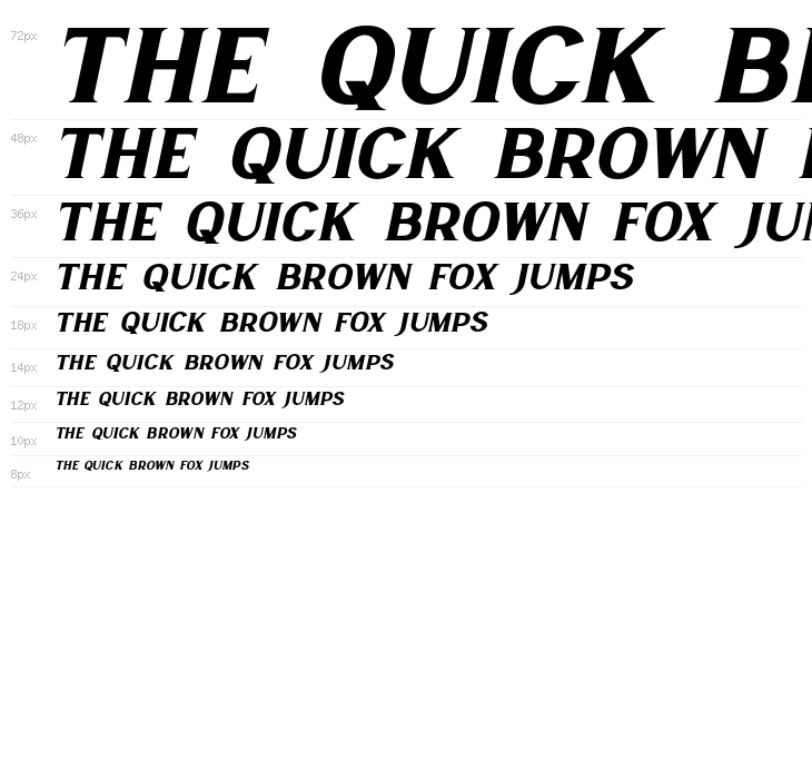 LancasteSerifSlantDemo Waterfall