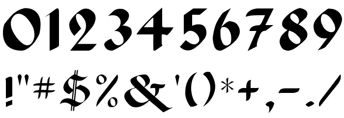Lancaster Font OTHER CHARS
