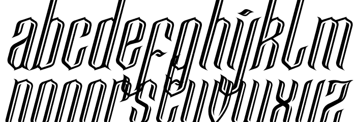 LancasterCastle Font LOWERCASE