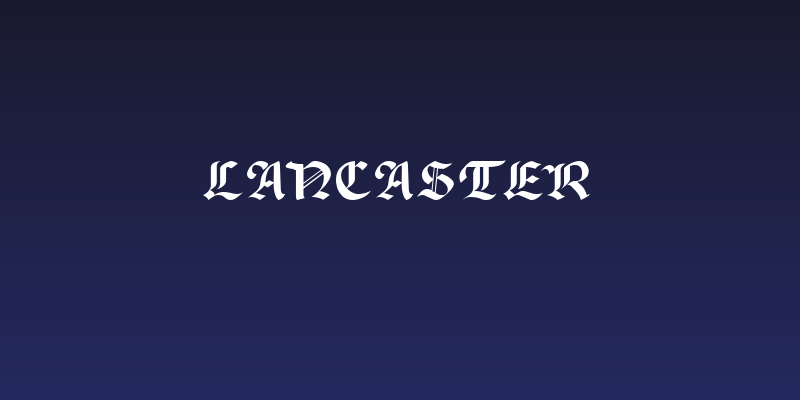 Lancaster Social Header