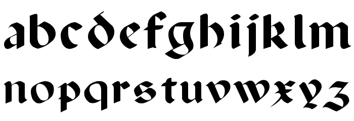 Lancaster Font LOWERCASE