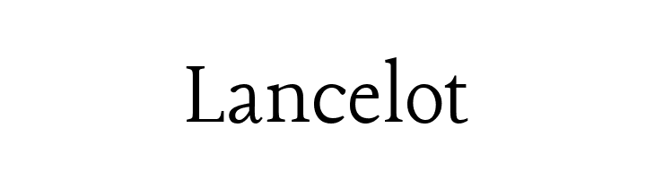 Lancelot  Frei Schriftart Herunterladen