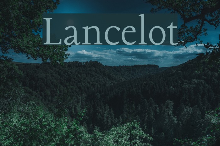 Lancelot Font examples