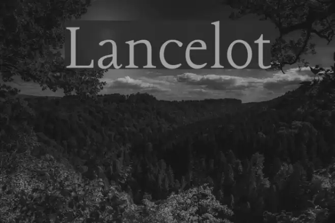 Lancelot Font examples