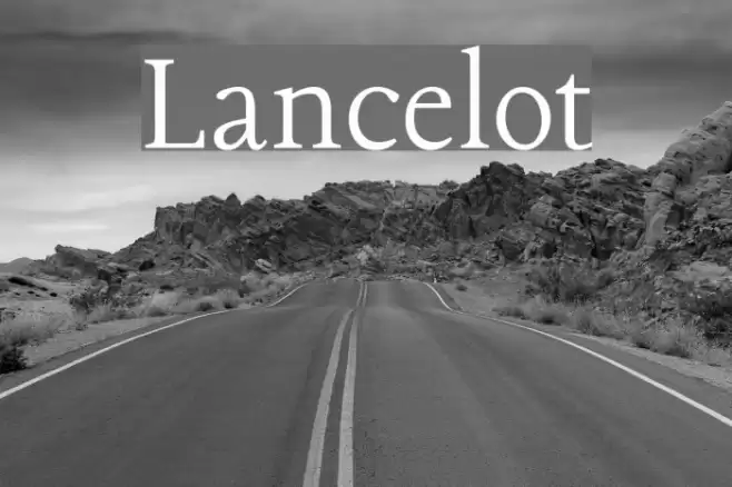 Lancelot Font examples