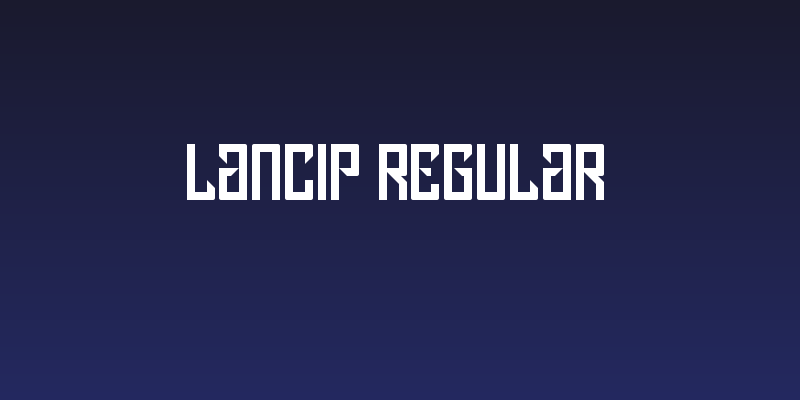 Lancip Regular Social Header