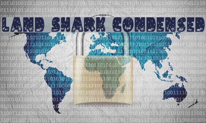 Land Shark Condensed Caratteri examples