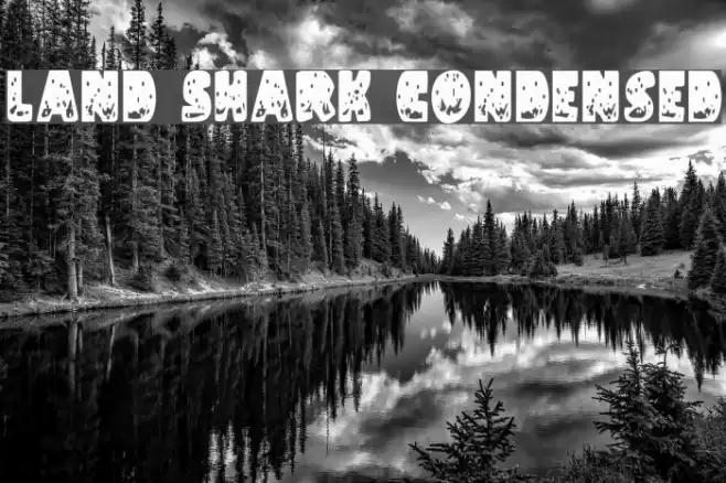 Land Shark Condensed Caratteri examples