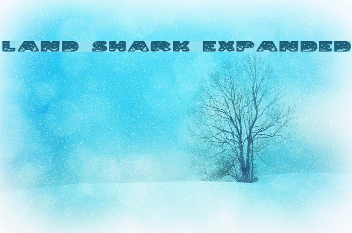 Land Shark Expanded Font examples
