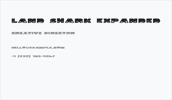 Land Shark Expanded Business Card