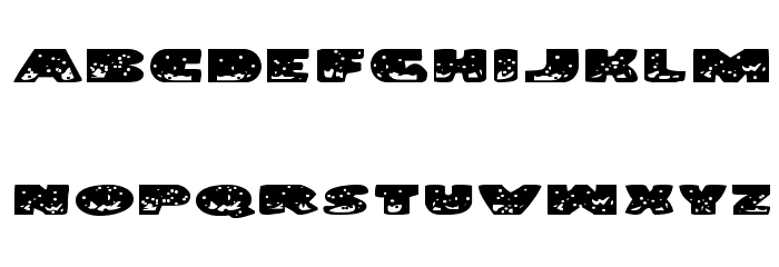 Land Shark Expanded Font LOWERCASE