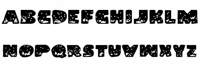 Land Shark Grunge Polices MAJUSCULES