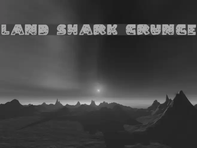 Land Shark Grunge Font examples