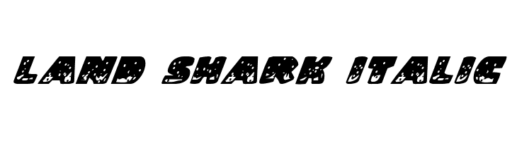 Land Shark Italic  font caratteri gratis