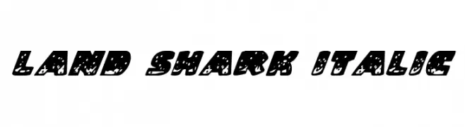 Land Shark Italic  Free Fonts Download