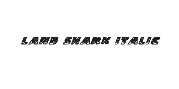 Land Shark Italic Logo