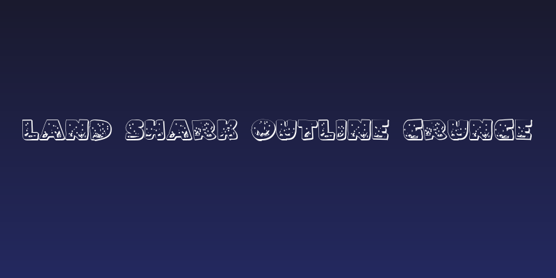 Land Shark Outline Grunge Social Header