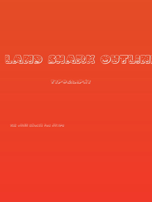Land Shark Outline Poster