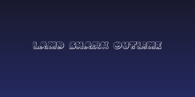 Land Shark Outline Social Header