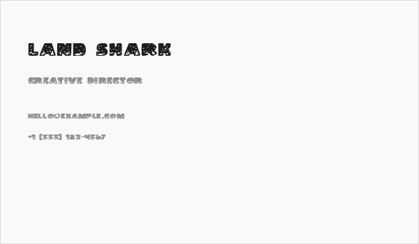 Land Shark Business Card
